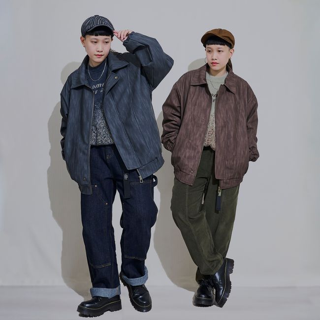 ms.o_O.store  歐歐選物所 | 古著 |  - 水波紋理pu夾克