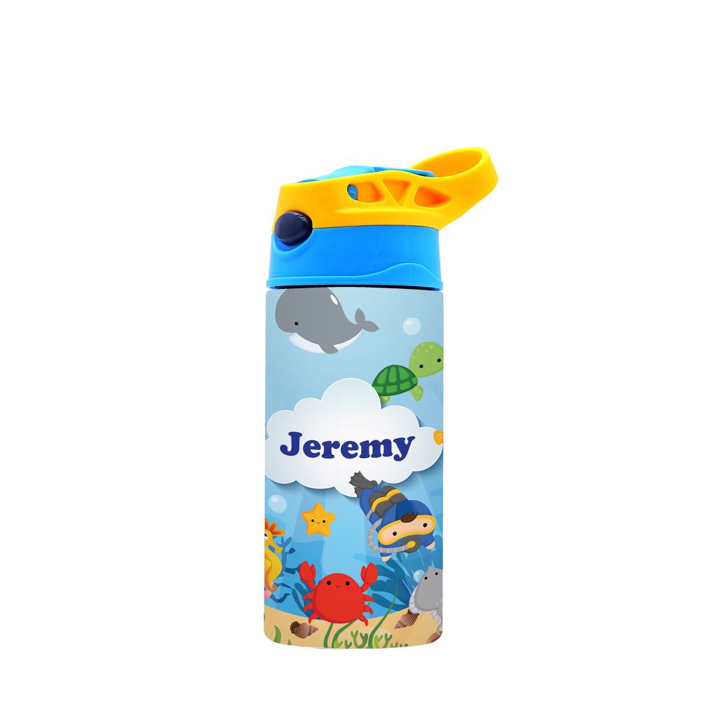 DK -  WaterBottle - Yellow Blue - ocean