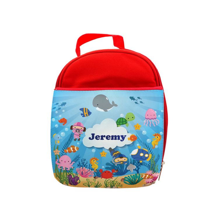 DK - Lunch Bag - red - Ocean