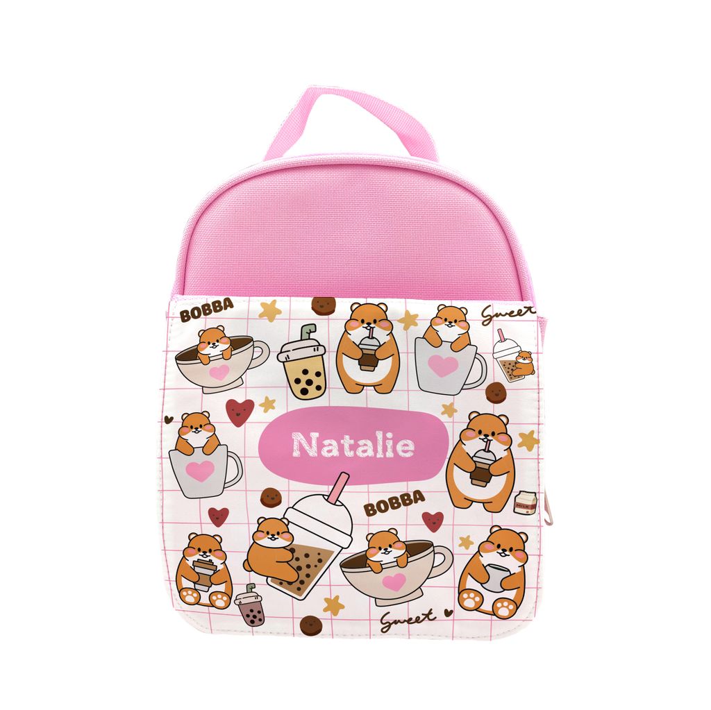 DK - Lunch Bag - pink - Bobba Bear - Girl