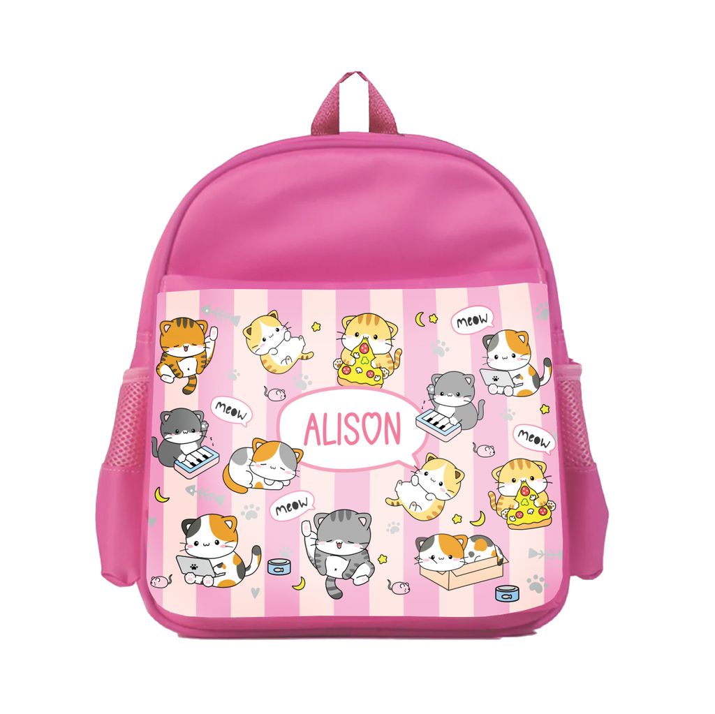 DK - Backpack - pink - fun kitty
