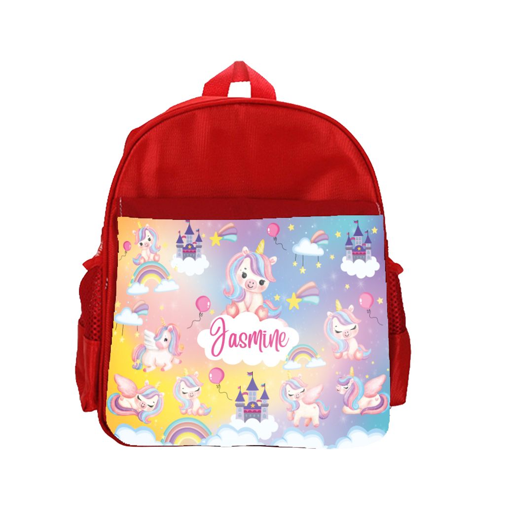 DK - Backpack - Red - Unicorn Castle