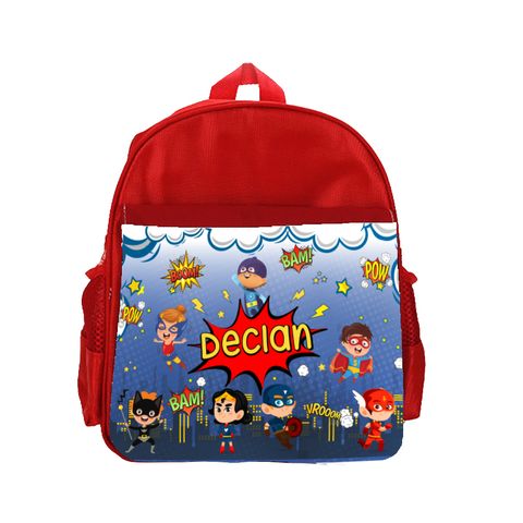 DK - Backpack - Red - Super Heroes