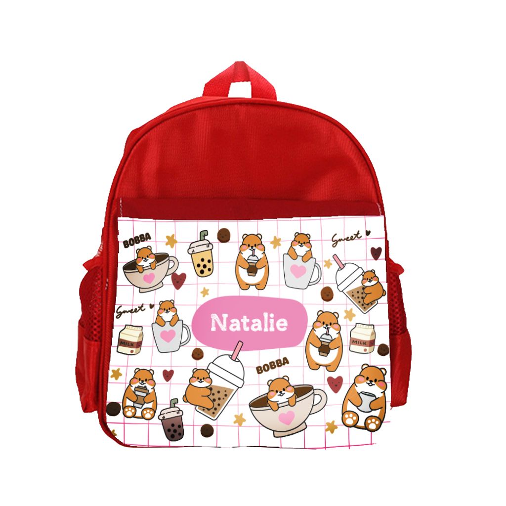 DK - Backpack - Red - Bobba Bear - girl