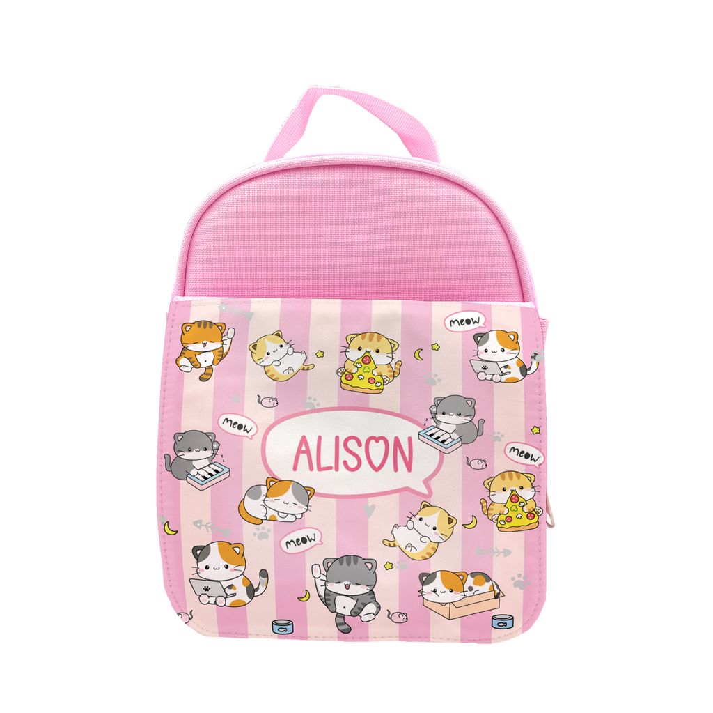 DK - Lunch Bag - pink - Fun Kitty