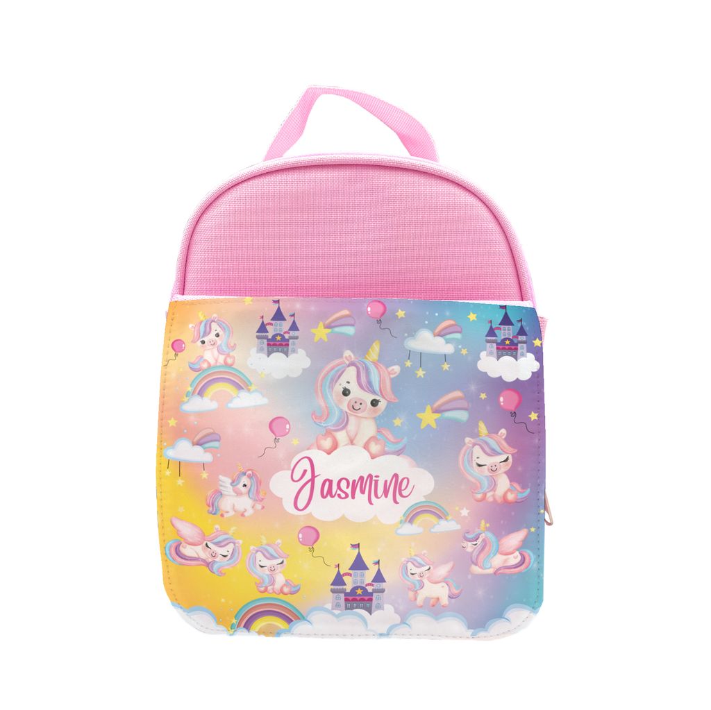DK - Lunch Bag - pink - Unicorn Castle