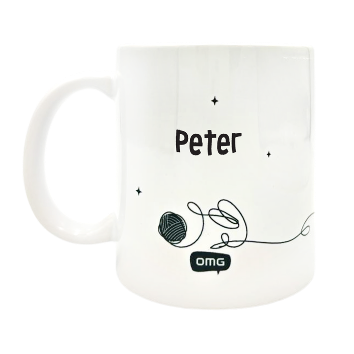 i work so hard so my cat can have a better life mug - back