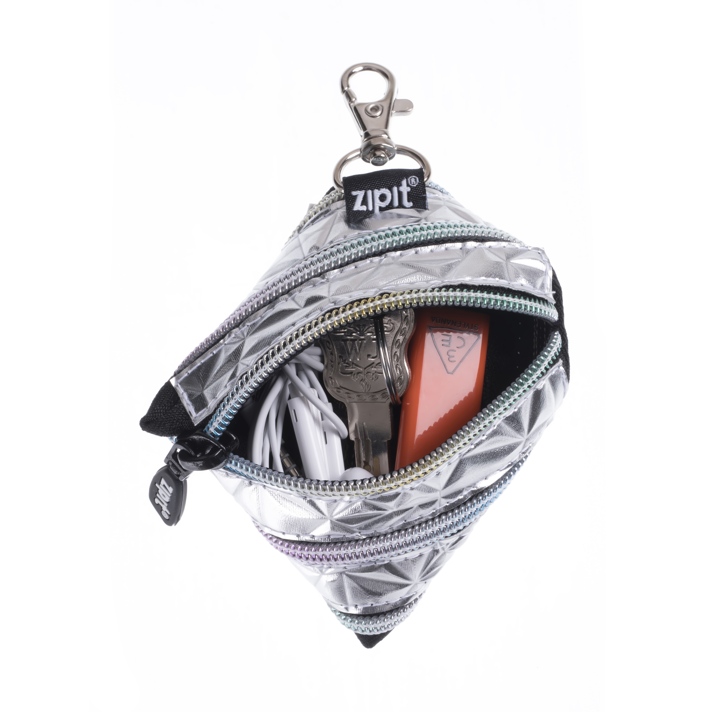 Zipit Metallic Mini Pouch Silver OMG Store Gifts, Stationery