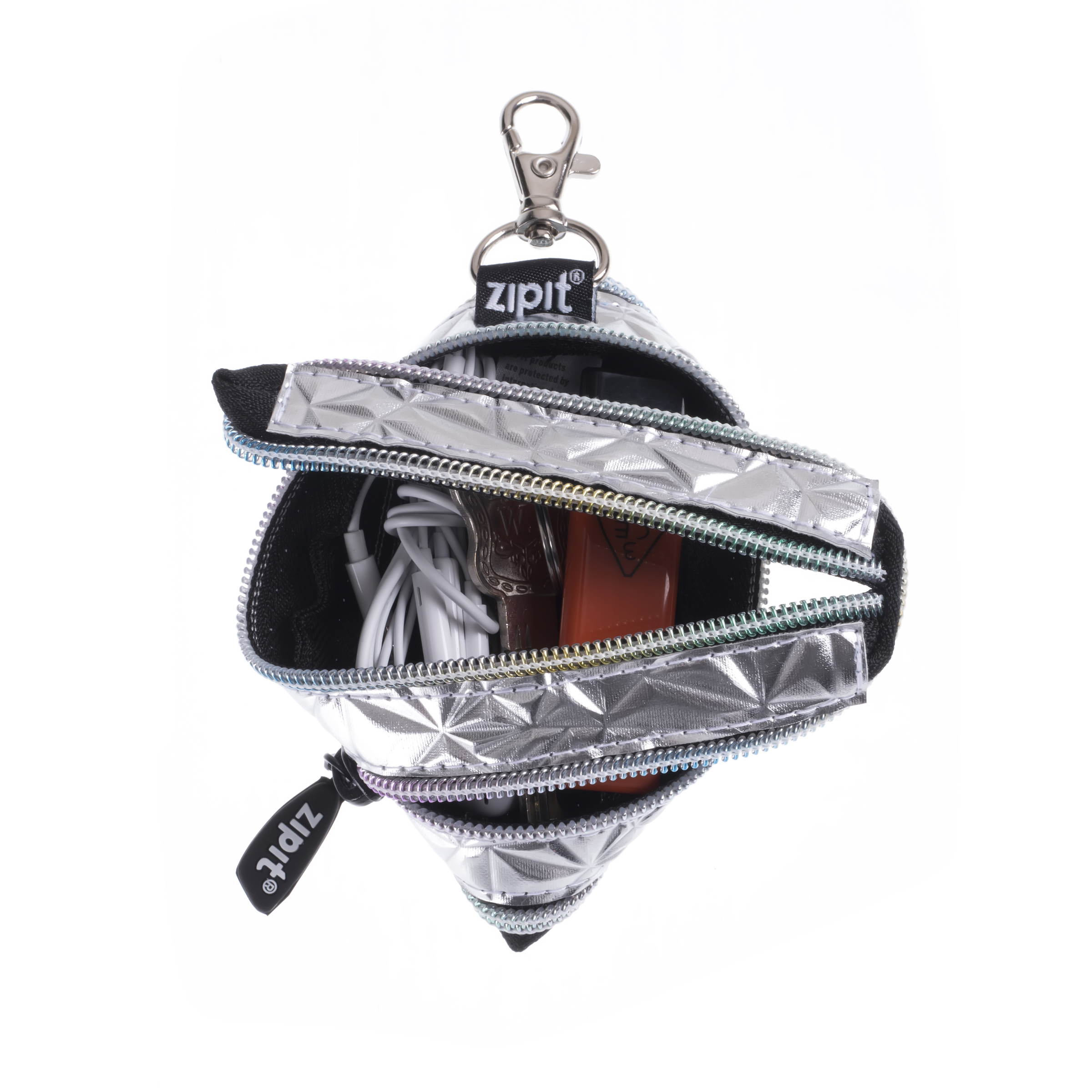 Zipit Metallic Mini Pouch Silver OMG Store Gifts, Stationery
