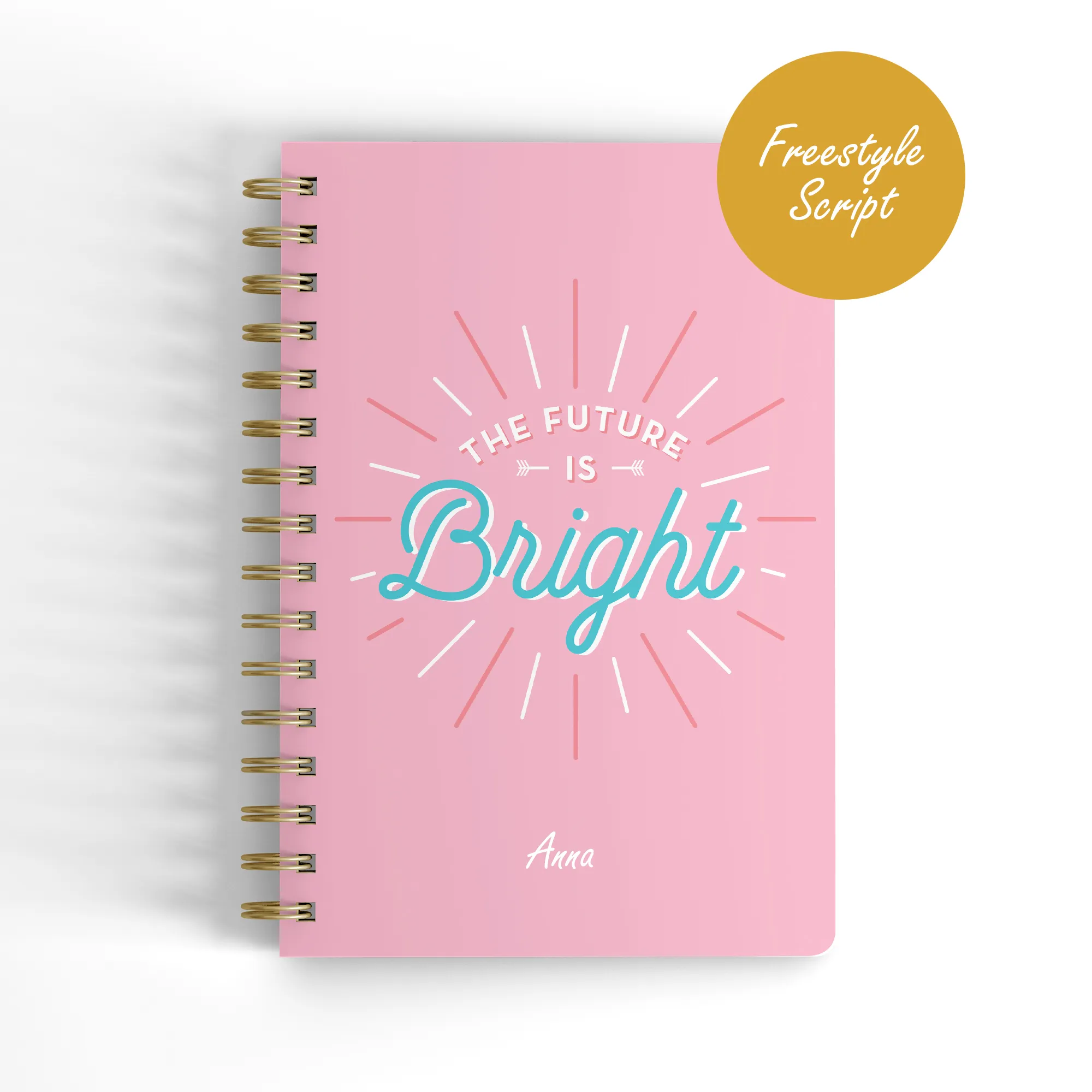 Personalise Omg The Future Is Bright Wire O A5 Notebook Omg Store Gifts Stationery Paper Products