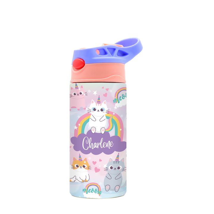 DK -  WaterBottle - Pink Purple - caticorn - 01