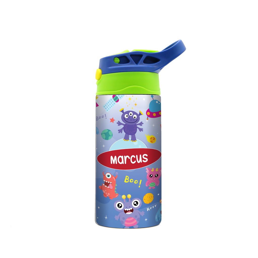 DK -  WaterBottle - blue green - lil monster - 01 - RESEND