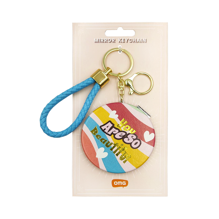 012 - mirror keychain front w backcard