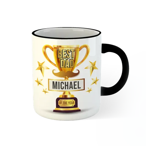 OMG MUG - black front - best dad of the year