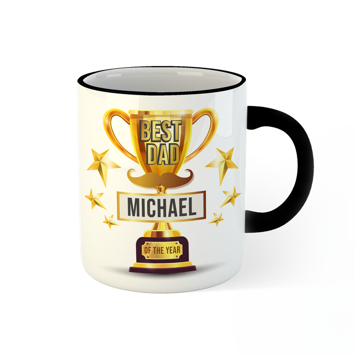 OMG MUG - black front - best dad of the year