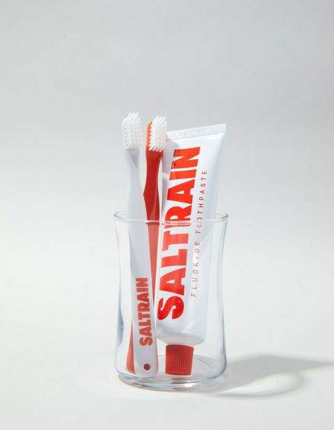 韓國SALTRAIN紅色牙膏牙刷套組-Dental Kit (Red edition)