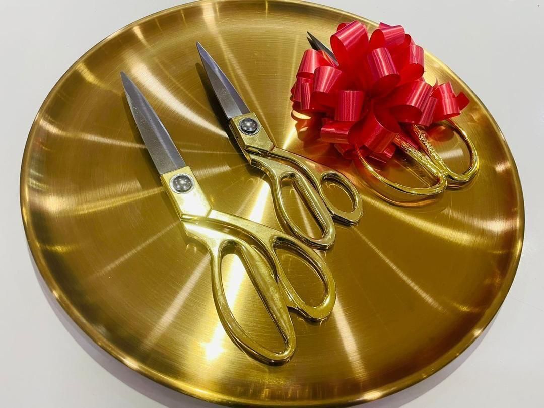 Gold Scissors & Tray