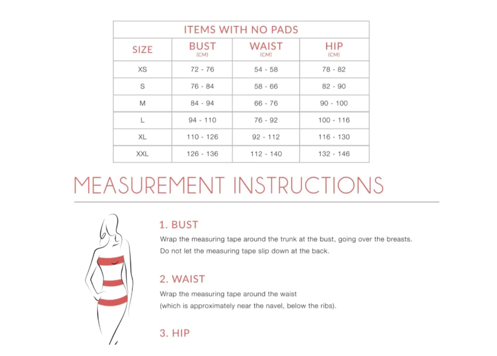 Emana size chart