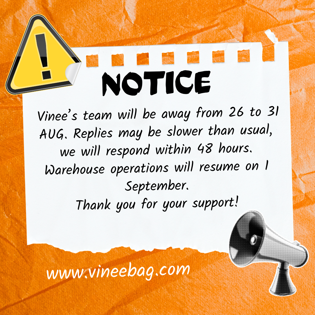 💛 Important Notice: Vinee Team On Leave (26 - 31 AUG)