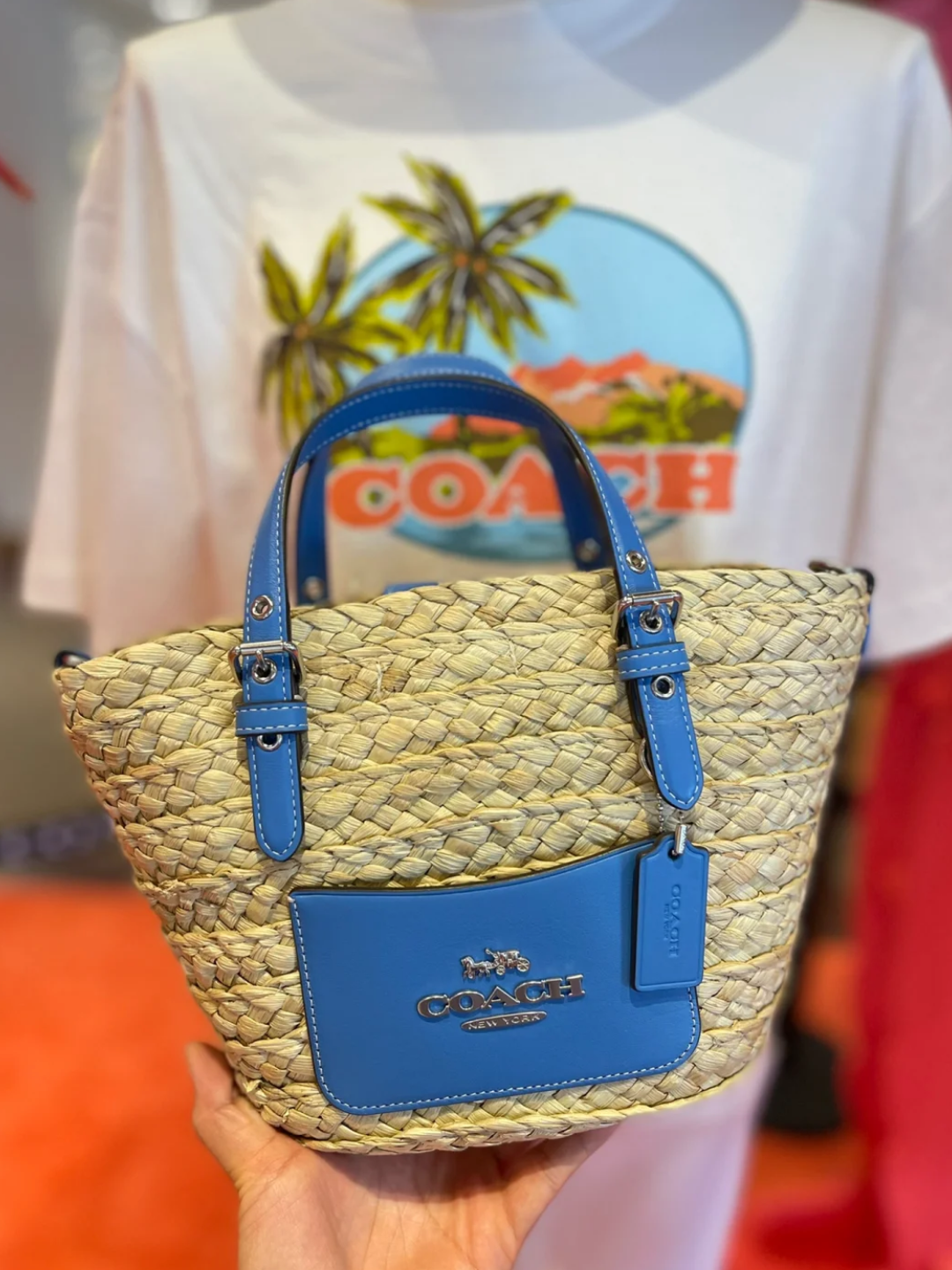 Coach discount basket bag