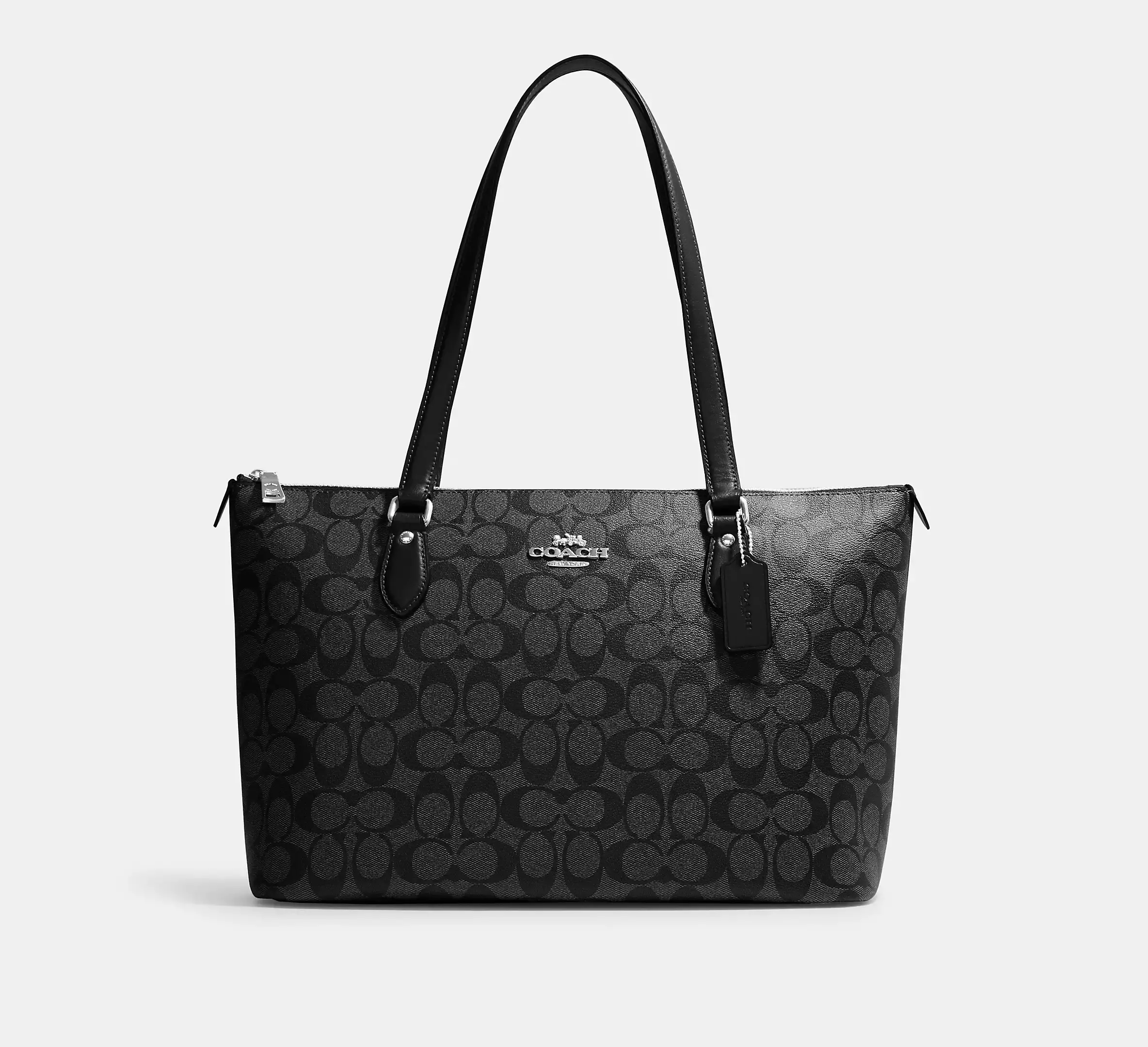 [DIRECT OUTLET] COACH Gallery Tote In Signature Canvas In Black