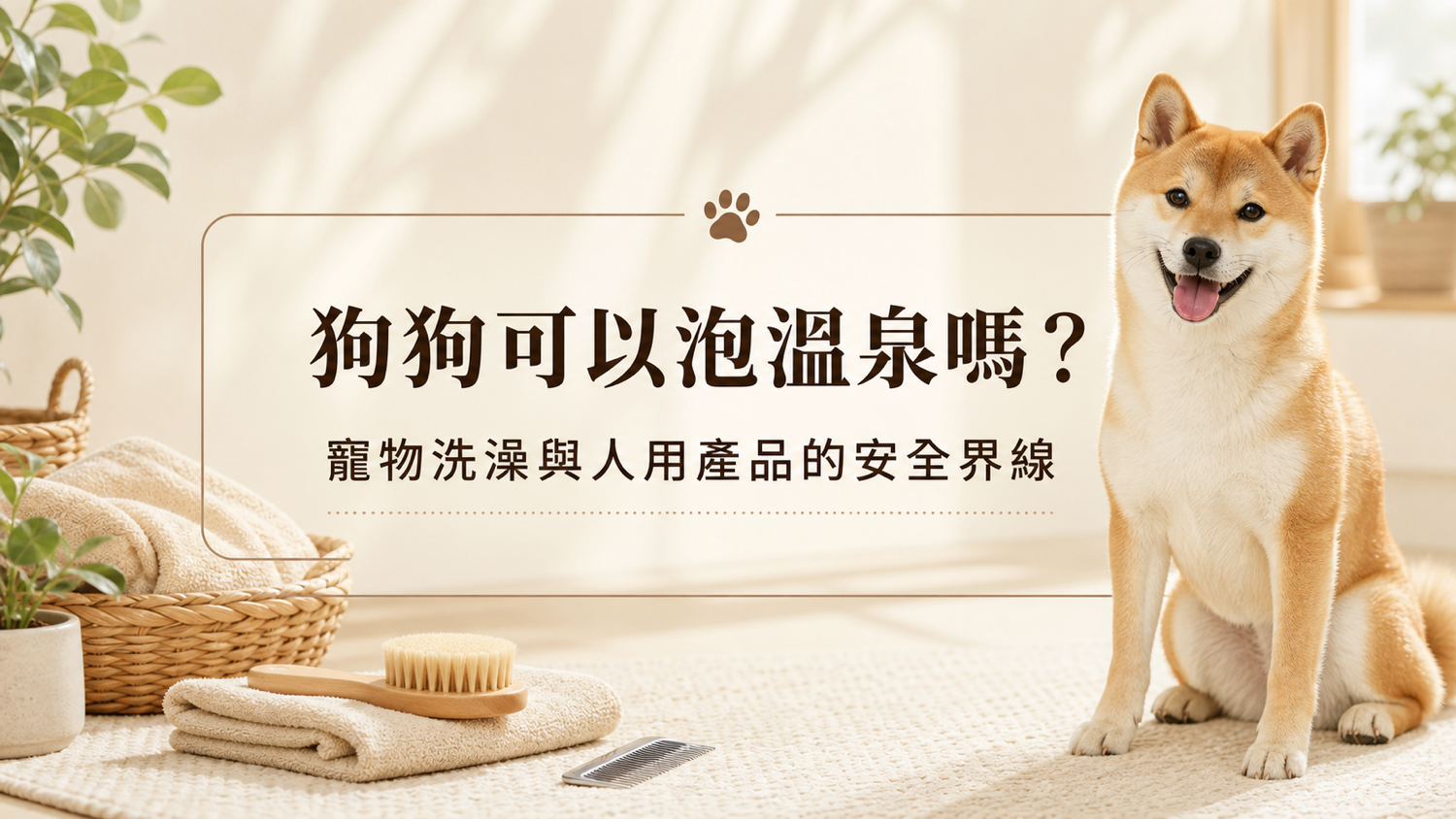狗狗可以泡溫泉嗎？從寵物洗澡、皮毛管理與硫磺類外用談安全界線