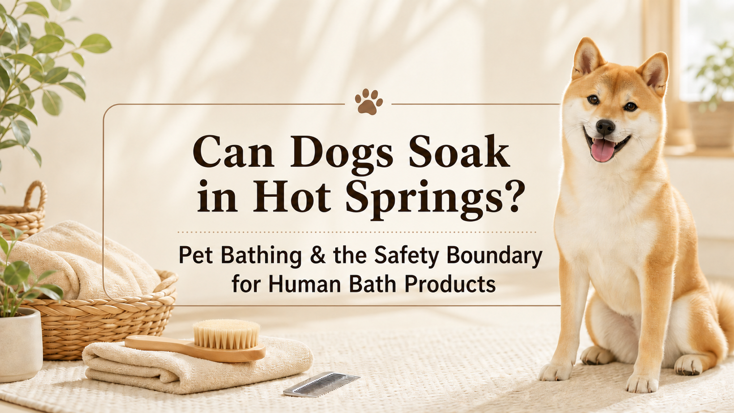 Can Dogs Soak in Hot Springs? A Safety Guide on Pet Bathing, Human Bath Products, and Sulfur Compounds