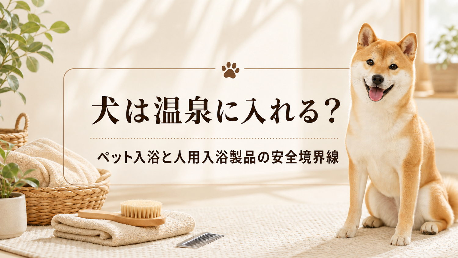 犬は温泉に入れる？ペットの入浴管理・人用製品との境界線・硫黄系外用品について知っておくこと