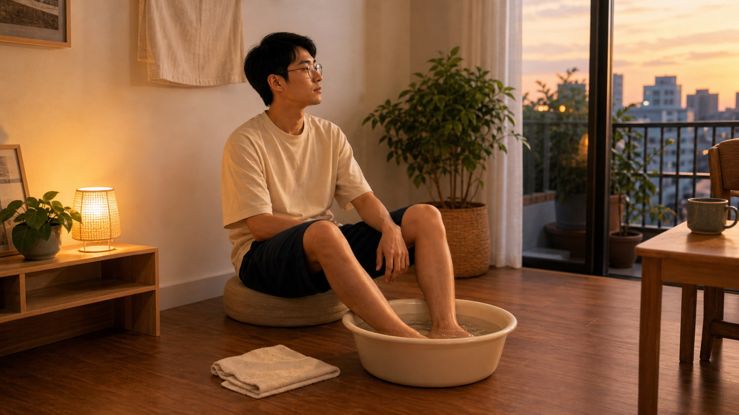 Stuck in A/C all day, scorched outside — how to soak your feet when you get home? A small-volume footbath beginner's guide