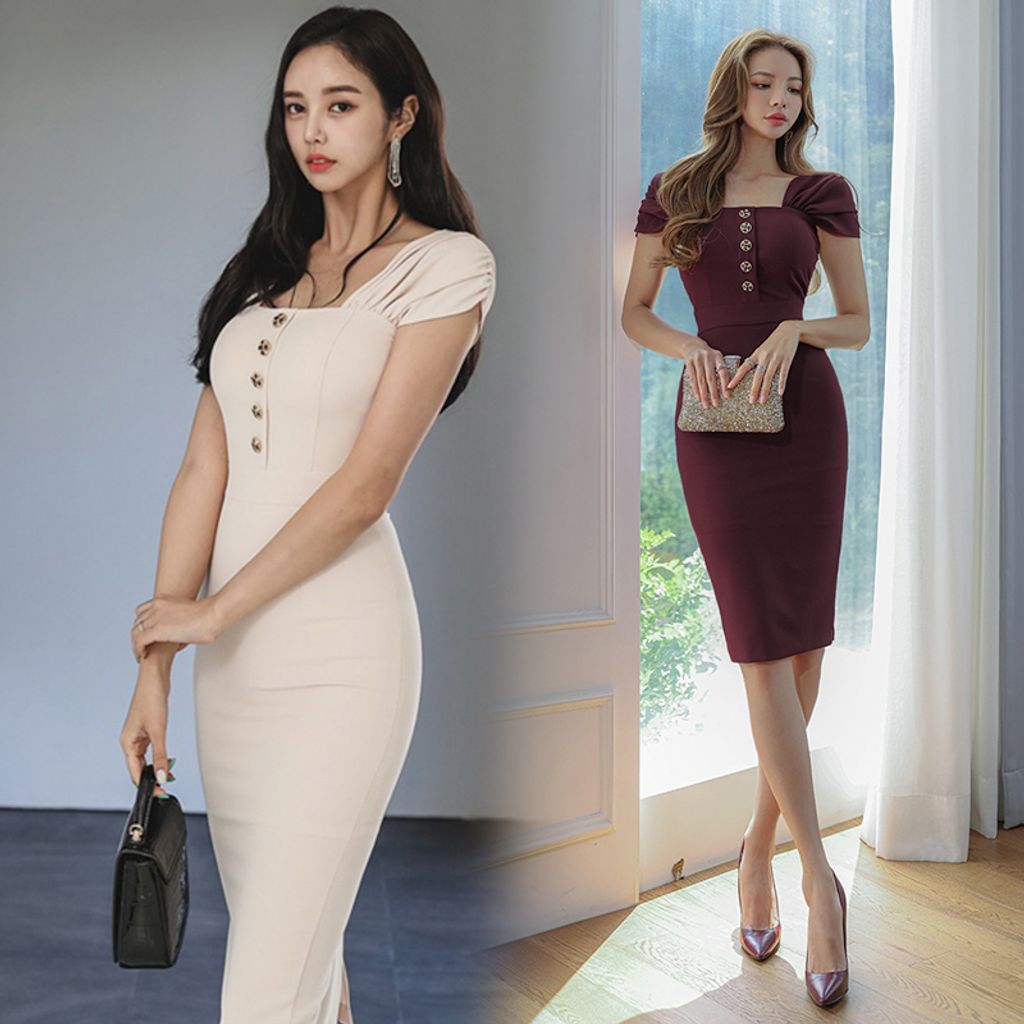 OOTD16055 LONG SLEEVE BODYCON DRESS – OOTD MALAYSIA