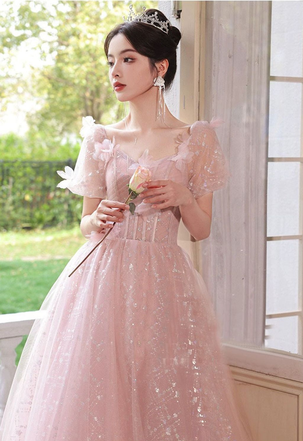 Pink princess gown online