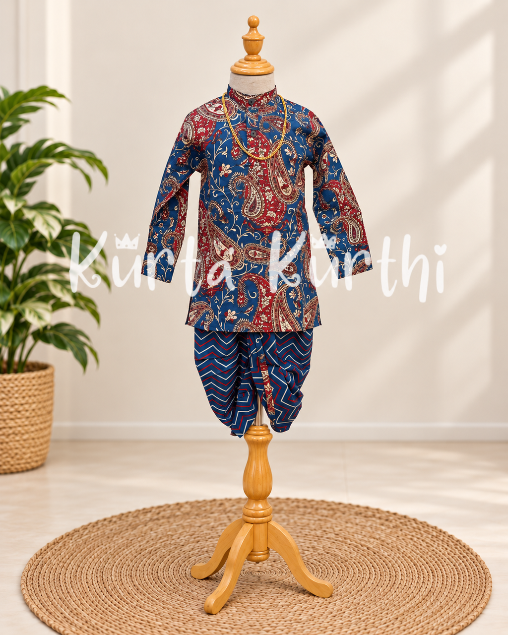 Traditional Kurta Outfit on Display