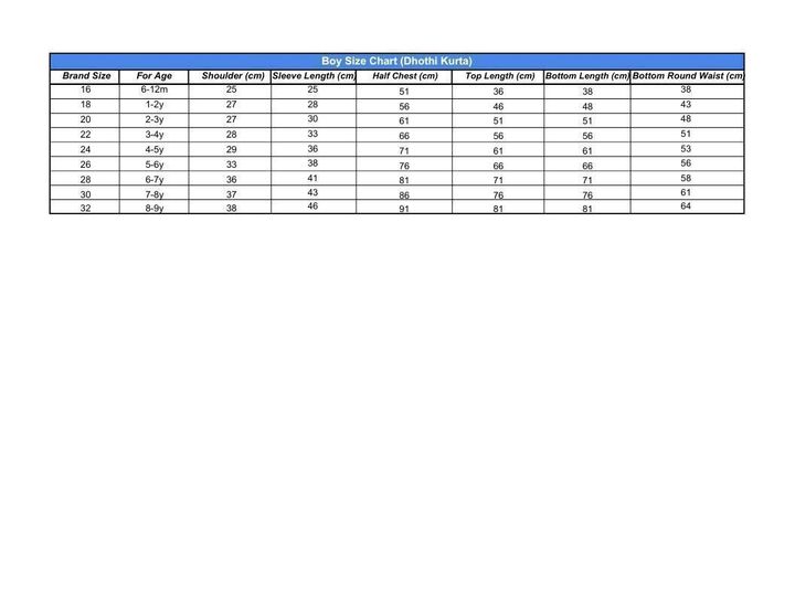 Boy Size Chart (Dhothi Kurta) - Sheet1.pdf