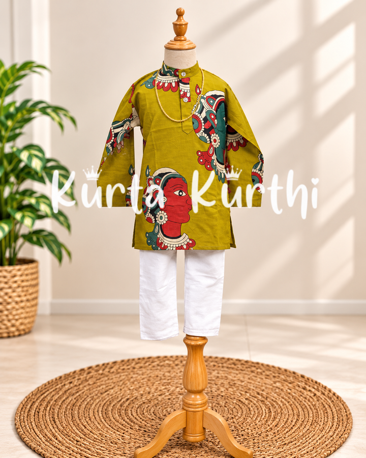 Ethnic Kids’ Kurta on Wooden Mannequin