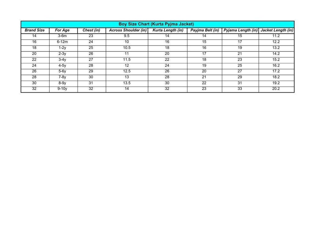 Boy Size Chart (Kurta Pyjma Jacket).pdf