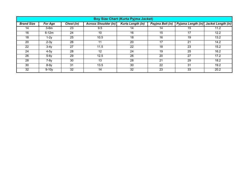 Boy Size Chart (Kurta Pyjma Jacket).pdf