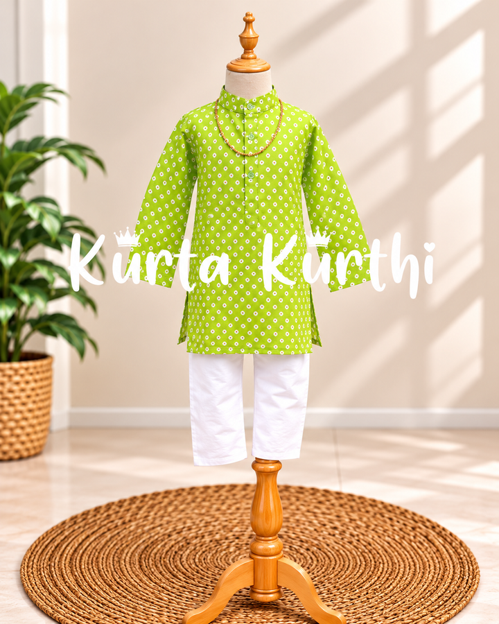 Lime Green Kids’ Kurta Display