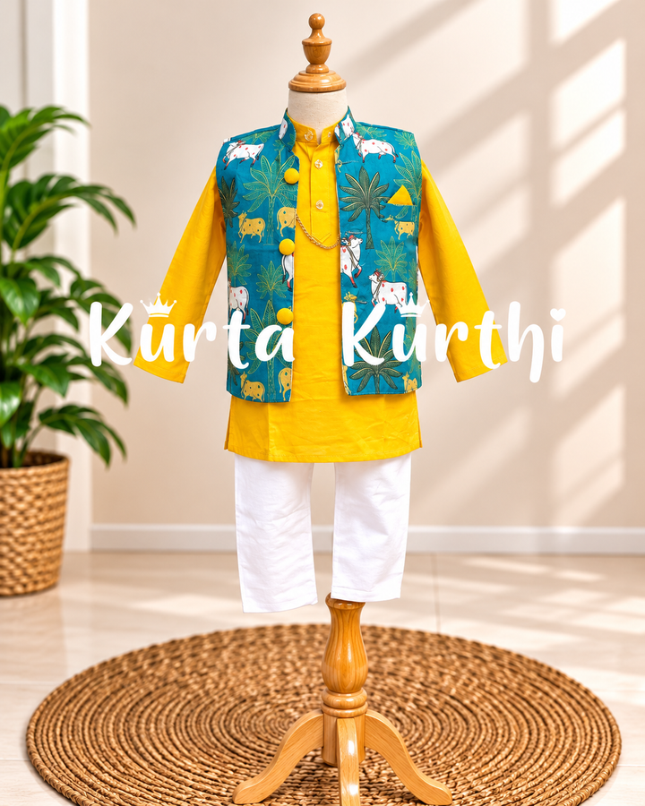 Kurdish-Inspired Children’s Kurta Set