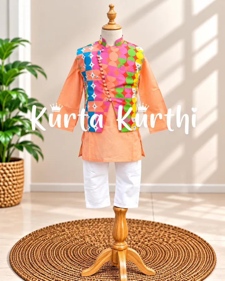 Colourful Kids’ Kurta Kurthi Display