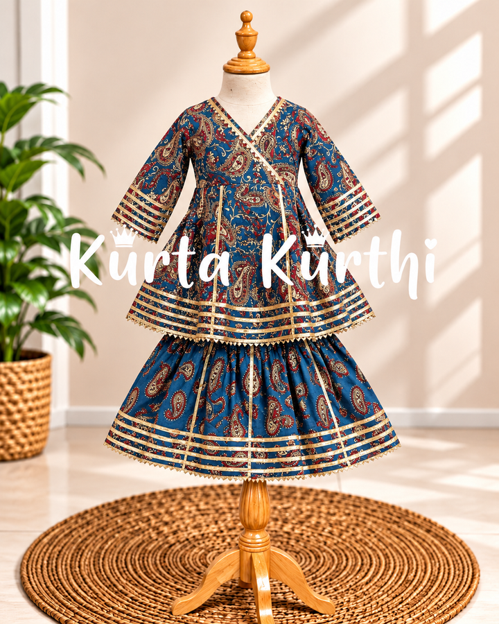 Blue Paisley Kurta Kurthi Display