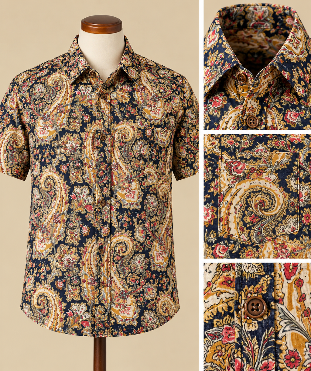 Paisley Shirt Studio Detail Collage