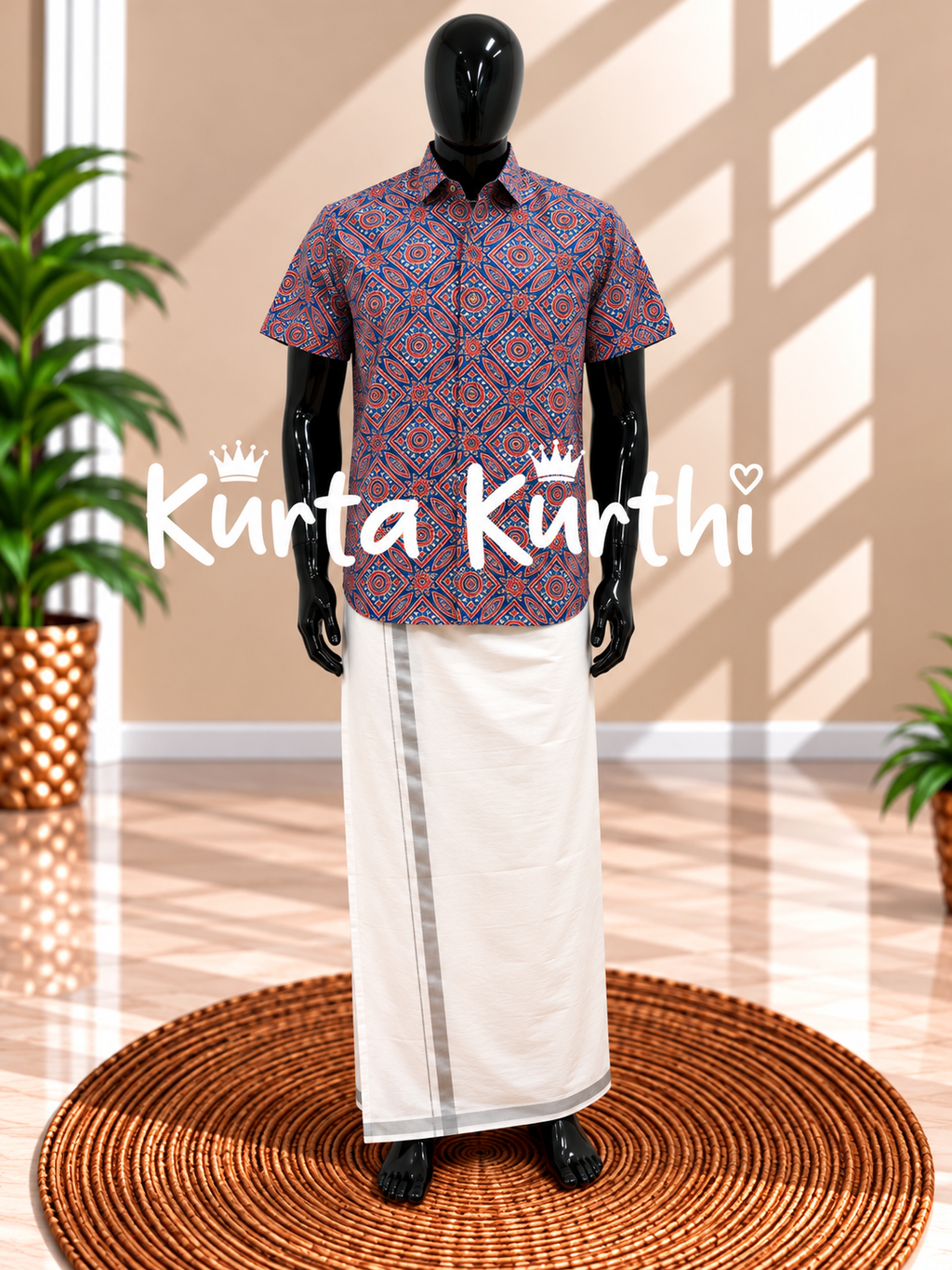 Traditional Kurta and Sarong Display