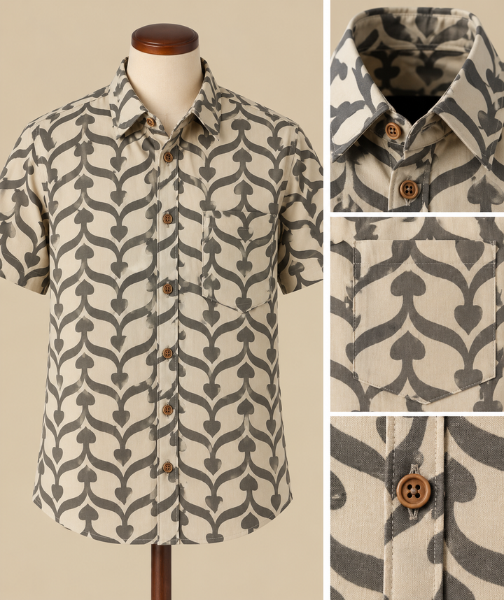 Patterned Linen Shirt Detail Collage (1)