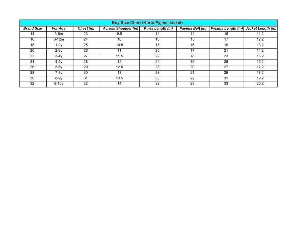 Boy Size Chart (Kurta Pyjma Jacket).pdf