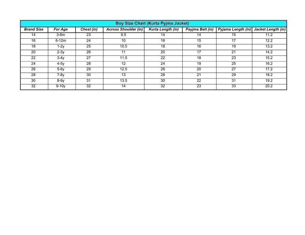 Boy Size Chart (Kurta Pyjma Jacket).pdf