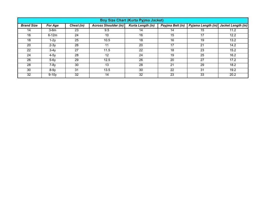 Boy Size Chart (Kurta Pyjma Jacket).pdf