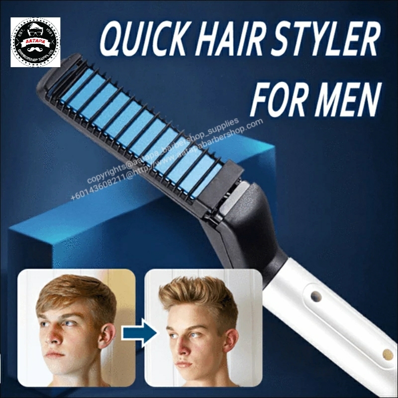 Hair Curling Iron M Styler Men S All In One Ceramic Comb