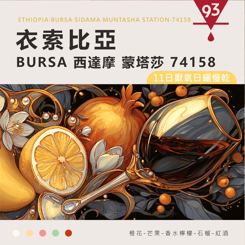 衣索比亞 布爾薩 西達摩 布卡托 74158 11日厭氧日曬慢乾