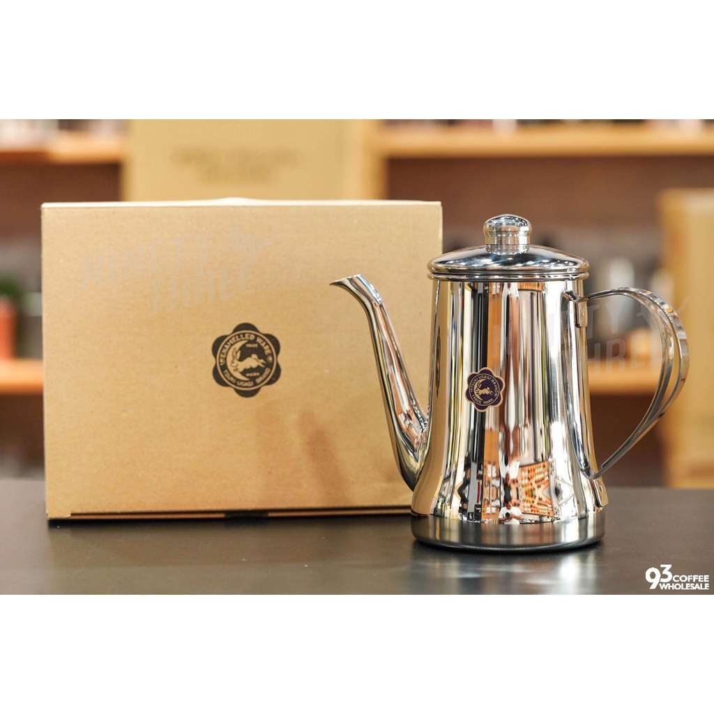 月兔印不鏽鋼手沖壺0.7L 拋光霧面純銅現貨限量日本製『93咖啡』 – 93