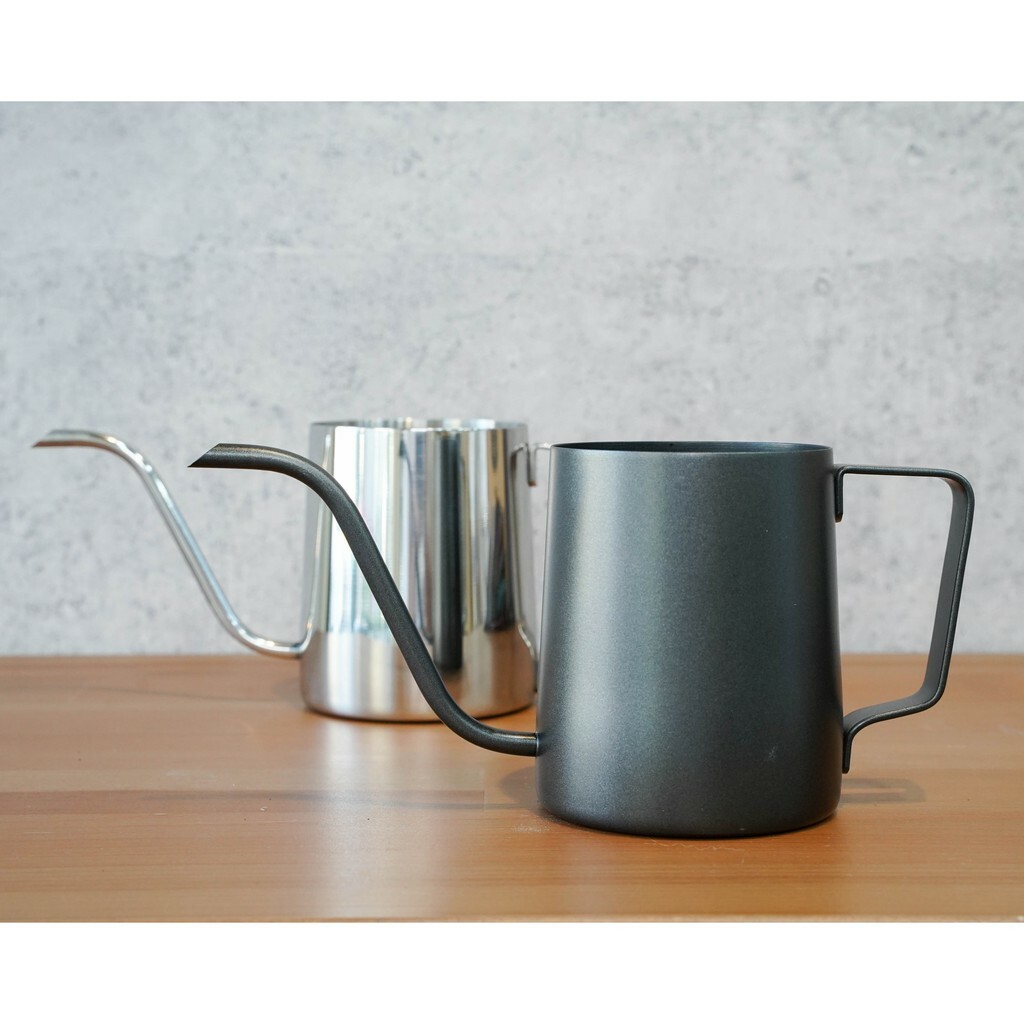 93 Coffee 耳掛手沖壺不鏽鋼手沖咖啡壺手沖壺350ml 銀色/黑色『93咖啡